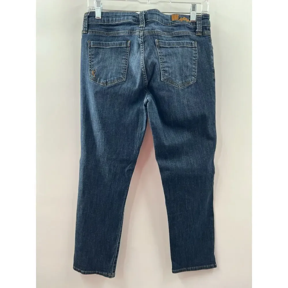 Kut from the Kloth Women’s Bardot Crop Skinny Boyfriend Jeans Medium Wash Size 6